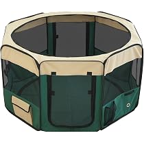 Amazon | ottostyle.jp 折りたたみ八角形ペットサークル メッシュ屋根